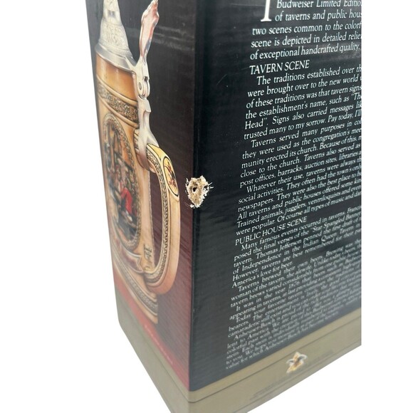 Anheuser-Busch Tomorrow’s Treasures Lidded Stein Limited Ed IV 1987 Brazil New - Picture 6 of 7
